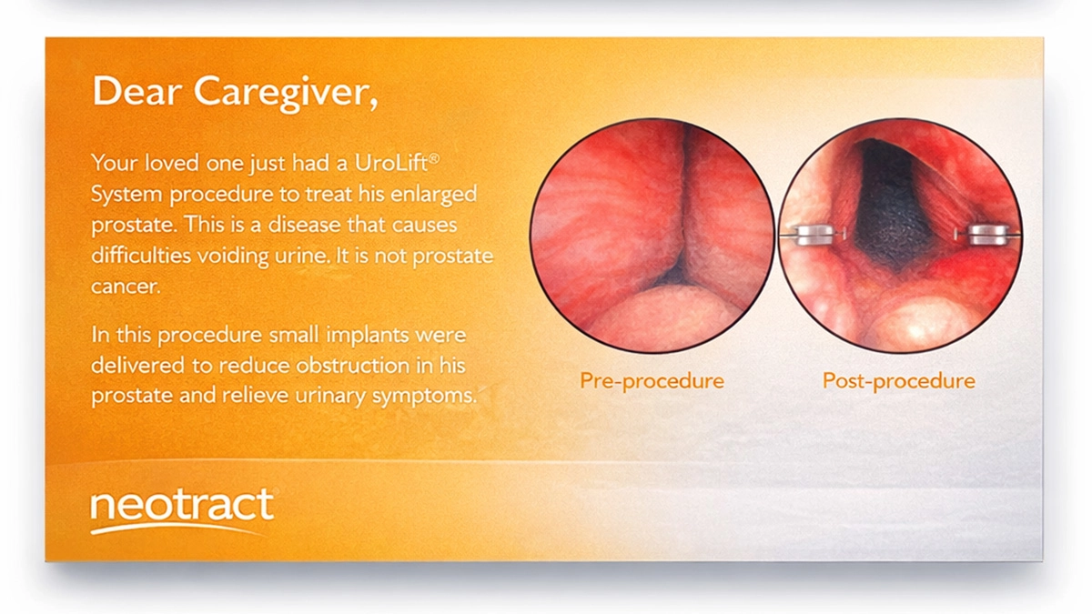UroLift procedure notification illustration