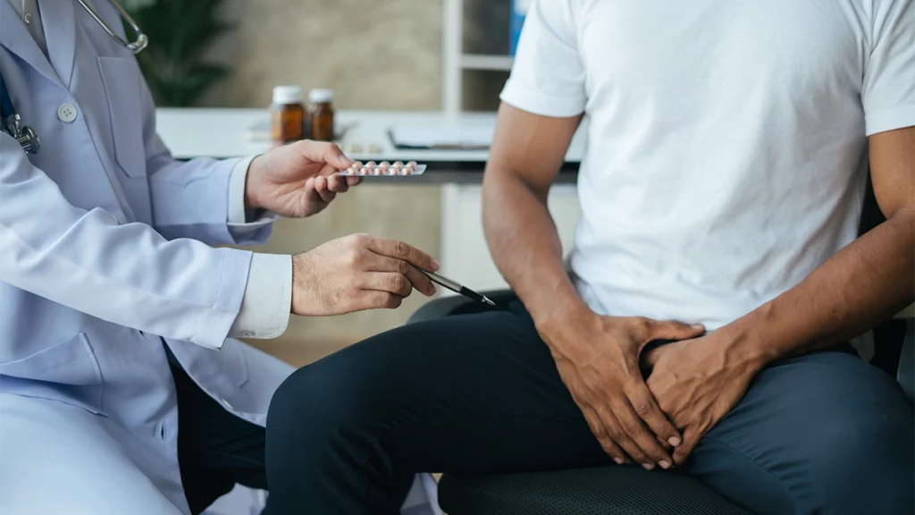 Doctor and patient discussing bladder treatment options